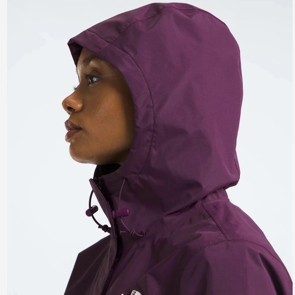 The North Face Women's Novelty Antora Rain Windwall DryVent Hoodie Jacket Purple - Picture 4 of 8